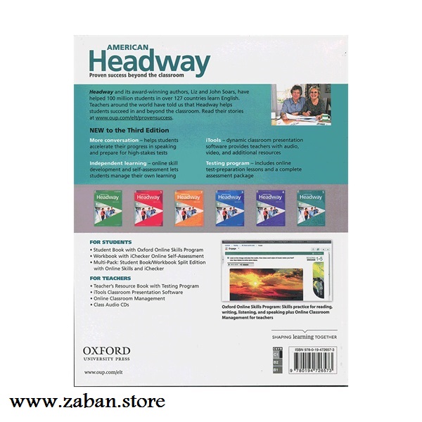 کتاب امریکن هدوی پنج ویرایش سوم American Headway 5 3rd Edition - Image 3