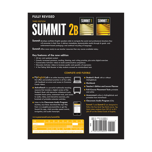 خرید کتاب زبان | زبان استور | سامیت ویرایش سوم | Summit 2B 3rd edition | zabanstore
