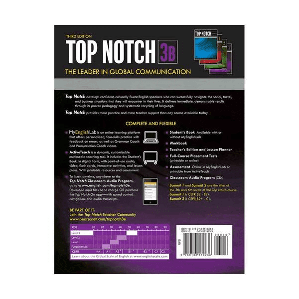 خرید کتاب زبان | زبان استور | تاپ ناچ سه ب ویرایش سوم | Top Notch 3B 3rd edition | zabanstore