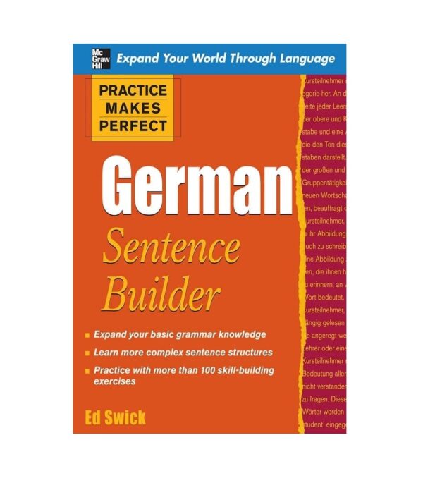 خرید کتاب زبان آلمانی | زبان استور | کتاب زبان آلمانی | Practice Makes Perfect German Sentence Builder