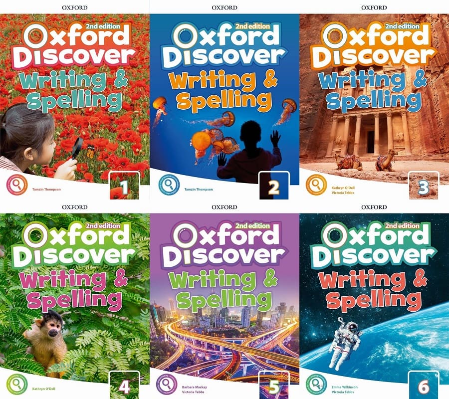 خرید کتاب زبان | کتاب زبان اصلی | Oxford Discover Writing and Spelling 2nd Edition | آکسفورد دیسکاور رایتینگ اند اسپلینگ ویرایش دوم