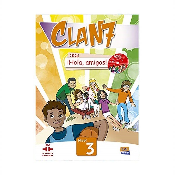 خرید کتاب زبان اسپانیایی | کتاب زبان اسپانیایی | Clan 7 con Hola Amigos 4 | کلن سون چهار