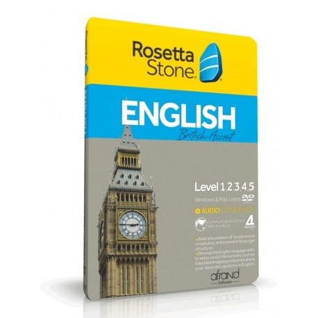 خرید نرم افزار آموزش زبان انگلیسی لحجه بریتیش | فروشگاه اینترنتی نرم افزار زبان | Rosetta Stone English British Accent | خودآموز زبان انگلیسی لحجه بریتیش رزتا استون افرند