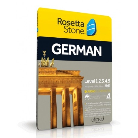خرید نرم افزار آموزش زبان آلمانی | فروشگاه اینترنتی نرم افزار زبان | Rosetta Stone German | خودآموز زبان آلمانی رزتا استون افرند
