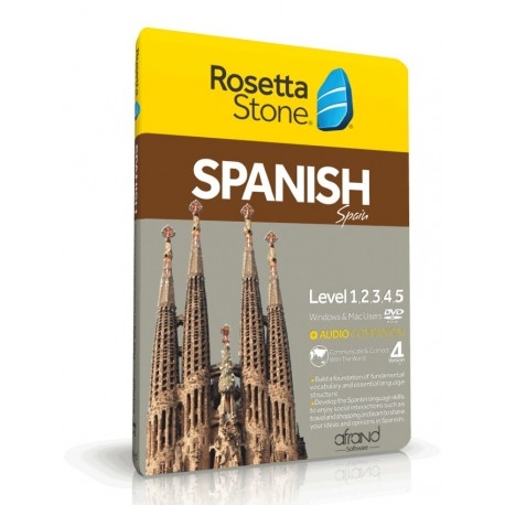 خرید نرم افزار آموزش زبان اسپانیایی | فروشگاه اینترنتی نرم افزار زبان | Rosetta Stone Spanish | خودآموز زبان اسپانیایی رزتا استون افرند