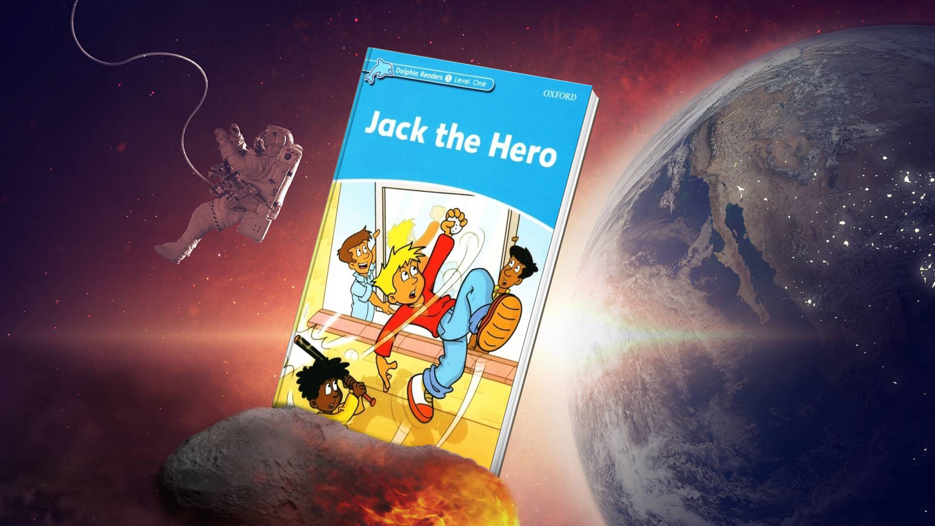 خرید کتاب زبان | فروشگاه اینترنتی کتاب زبان | Dolphin Readers 1 Level Jack the Hero | داستان دلفین ریدرز یک جک قهرمان