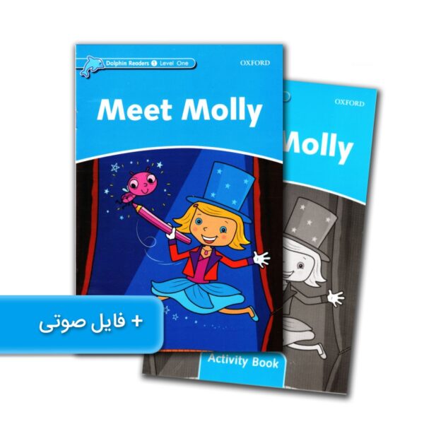خرید کتاب زبان | فروشگاه اینترنتی کتاب زبان | Dolphin Readers 1 Level Meet Molly | داستان دلفین ریدرز یک با مولی آشنا شوید