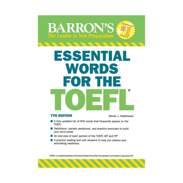 خرید کتاب انگلیسی | فروشگاه اینترنتی کتاب زبان | Essential Words for Toefl 7th Edition | اسنشیال وردز فور آیلتس تافل ویرایش هفتم