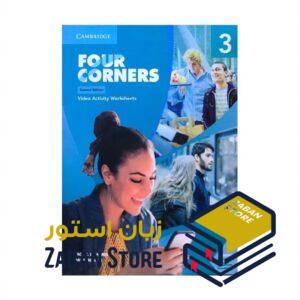 خرید کتاب زبان | کتاب زبان اصلی | Four Corners 3 Video Activity Worksheets Second Edition | کتاب فیلم فور کورنرز سه ویرایش دوم