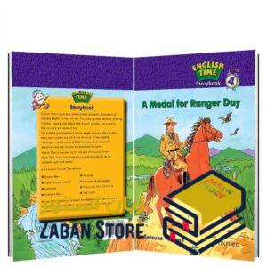 خرید کتاب زبان | کتاب زبان اصلی | English Time 4 Story Book A Medal for Ranger Day | داستان انگليش تايم چهار مدال برای روز رنجر