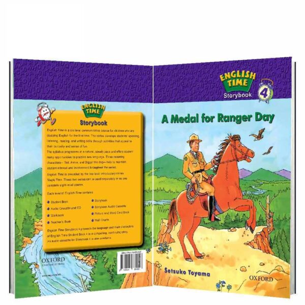 خرید کتاب زبان | کتاب زبان اصلی | English Time 4 Story Book A Medal for Ranger Day | داستان انگليش تايم چهار مدال برای روز رنجر