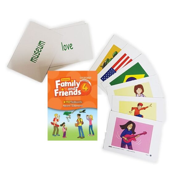 خرید کتاب زبان | کتاب زبان اصلی | Family and Friends 4 2nd Edition Flashcards | فلش کارت فمیلی اند فرندز چهار ویرایش دوم