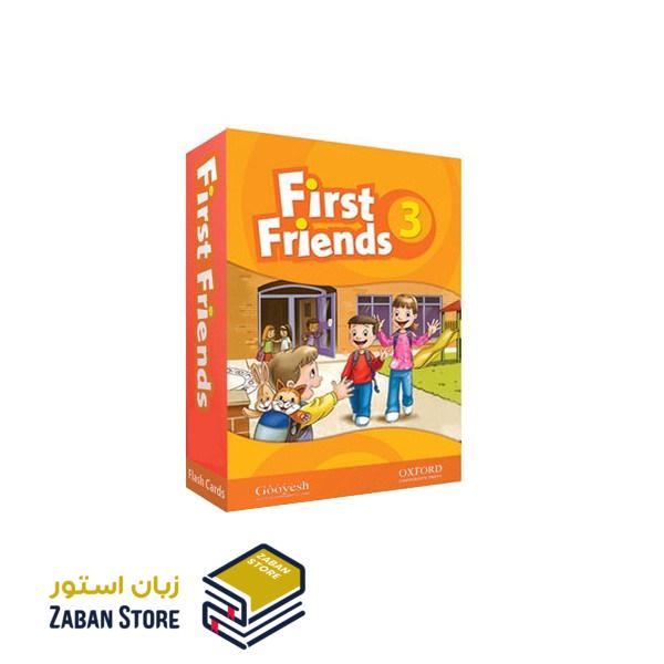 خرید کتاب زبان | کتاب زبان اصلی | First Friends American English 3 Flashcards | فلش کارت فرست فرندز سه امریکن