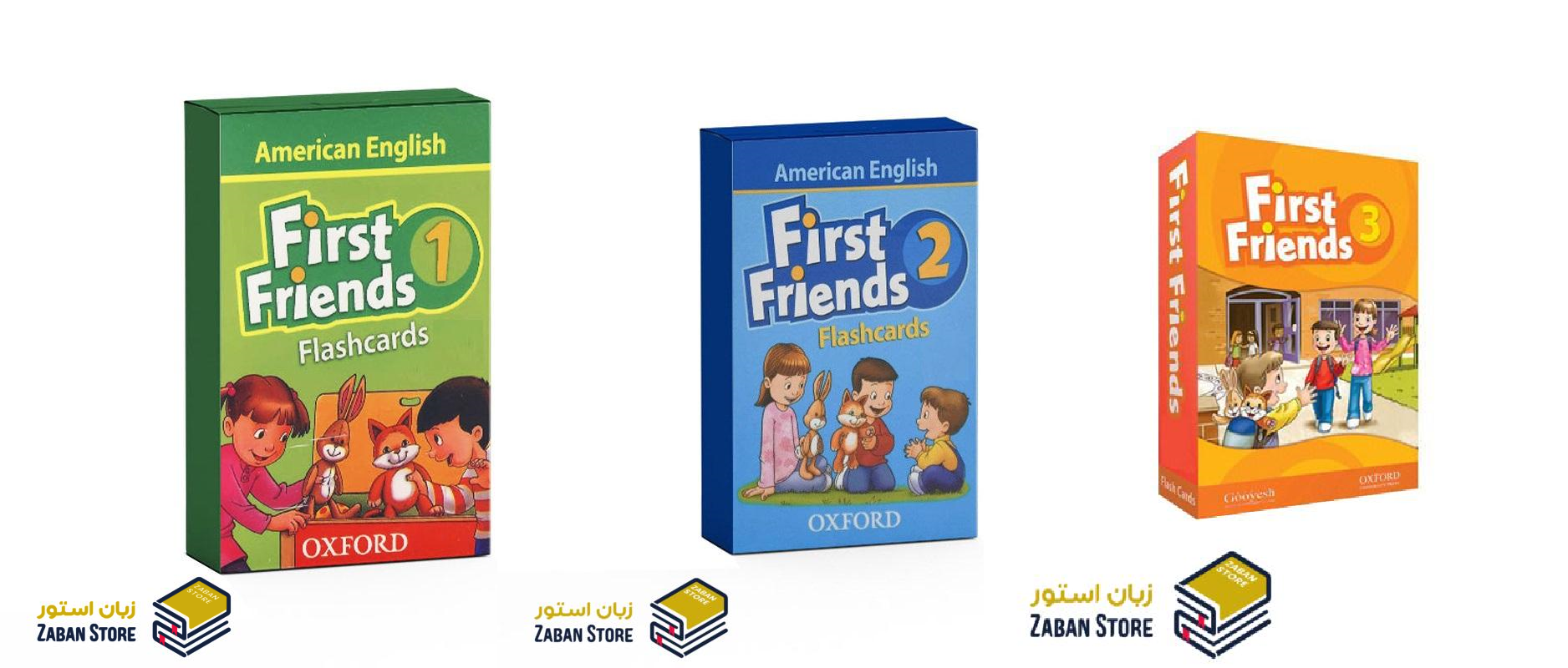 خرید کتاب زبان | کتاب زبان اصلی | First Friends American English Flashcards | فلش کارت فرست فرندز امریکن