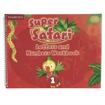 کتاب سوپر سافاری لترز اند نامبرز Super Safari 1 Letters and Numbers Workbook