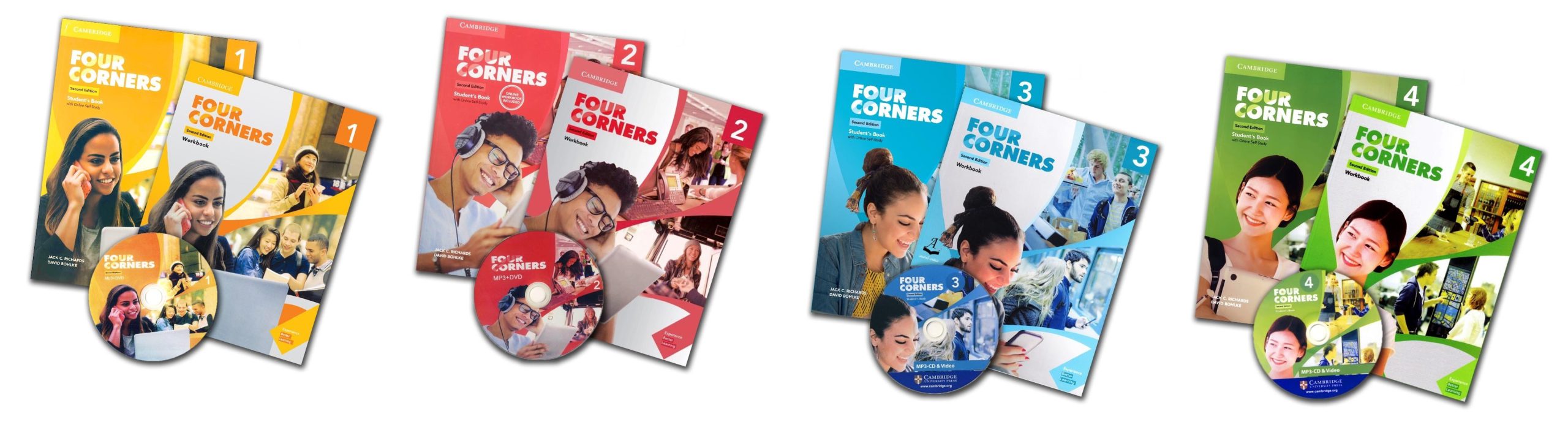 مجموعه چهار جلدی فور کرنرز ویرایش دوم Four Corners Second Edition