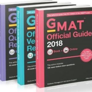 پک 3 جلدی کتاب های GMAT Official Guide 2018 Bundle جی مت آفیشیال گاید