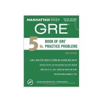 کتاب 5lb Book of Gre Practice Problems Manhattan 2nd Edition بوک اف جی ار ای پرکتیس پرابلمز ویرایش دوم