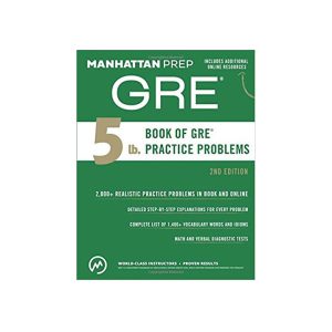 کتاب 5lb Book of Gre Practice Problems Manhattan 2nd Edition بوک اف جی ار ای پرکتیس پرابلمز ویرایش دوم