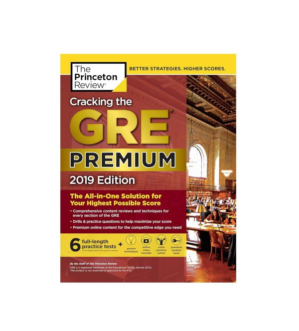 کتاب Cracking the GRE Premium Edition with 6 Practice Tests 2019 کرکینگ در جی ار ای پرمیوم