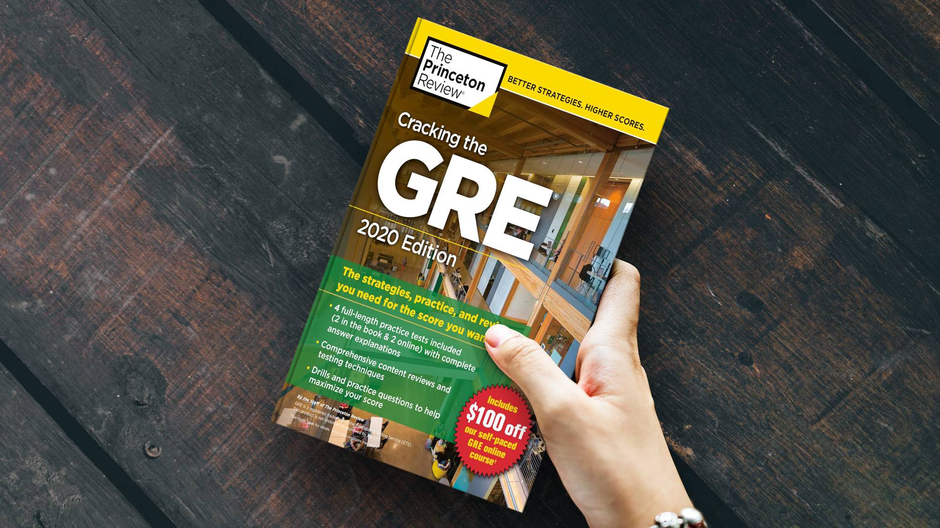 کتاب Cracking the GRE with 4 Practice Tests 2020 Edition کرکینگ د جی ار ای