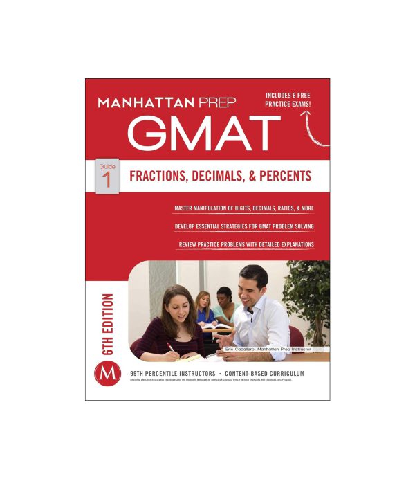 کتاب GMAT Fractions Decimals & Percents جی مت فرکشن دسیمالز اند پرزنت