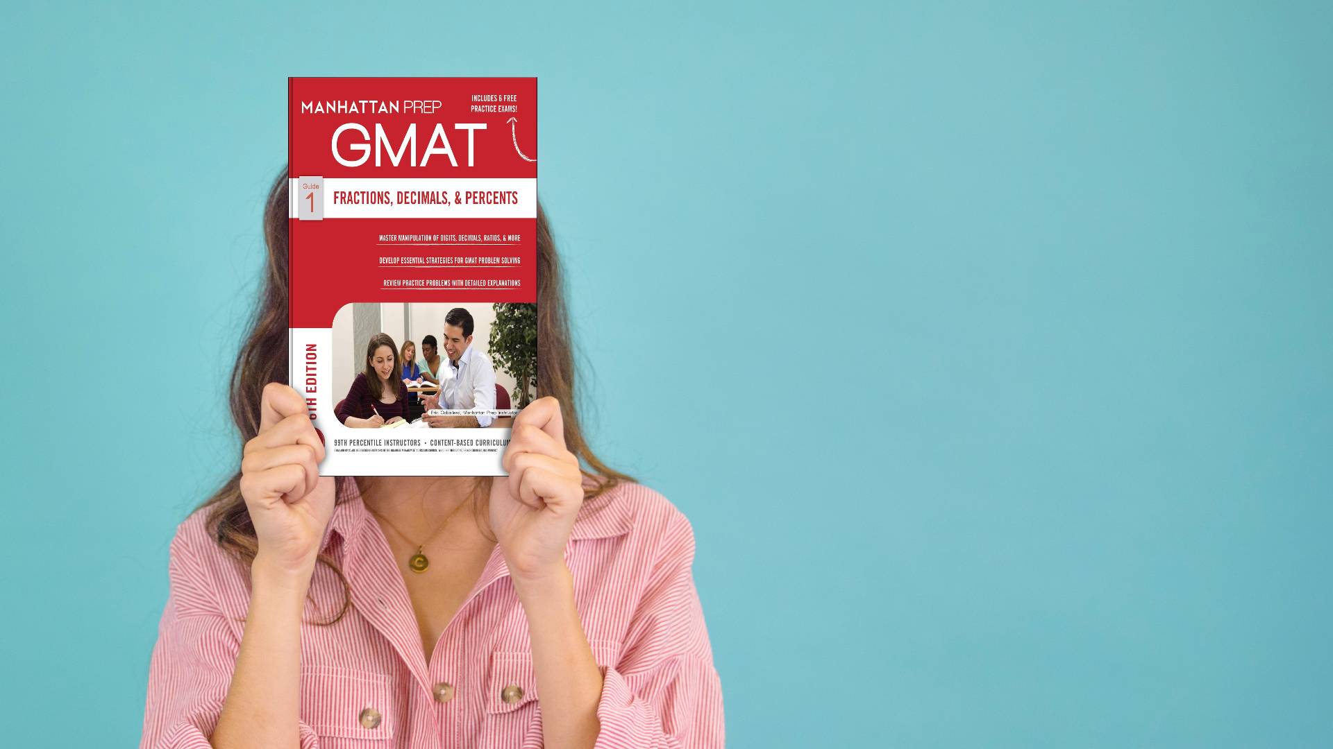 کتاب GMAT Fractions Decimals & Percents جی مت فرکشن دسیمالز اند پرزنت
