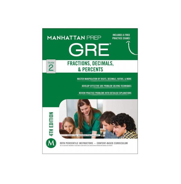 کتاب Manhattan Prep GRE Fractions Decimals & Percents Strategy Guide جی آر ایی نامبر پراپرتیز