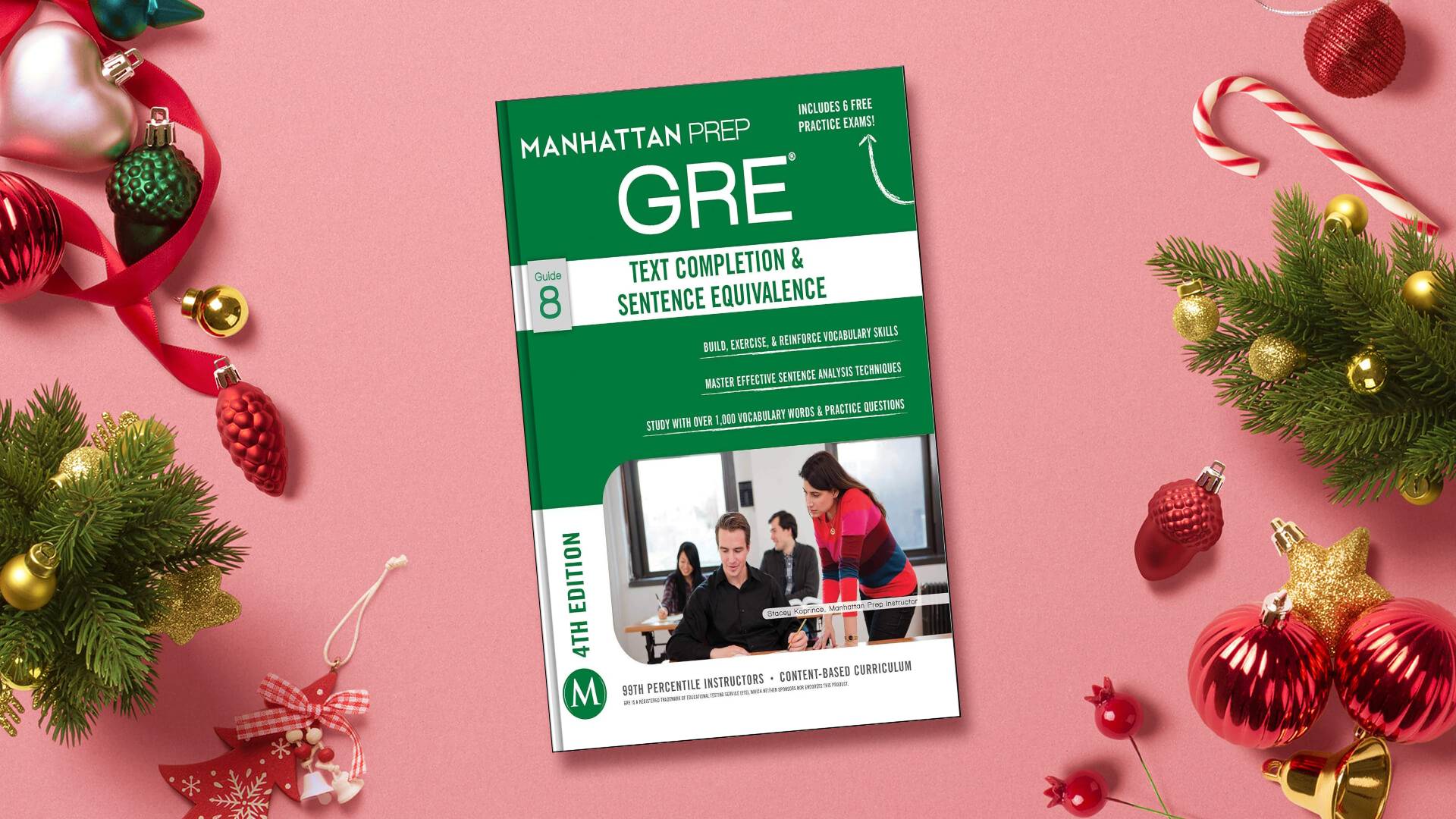 کتاب Manhattan Prep GRE Text Completion & Sentence Equivalence Strategy Guide جی آر ایی تکست کامپلشن