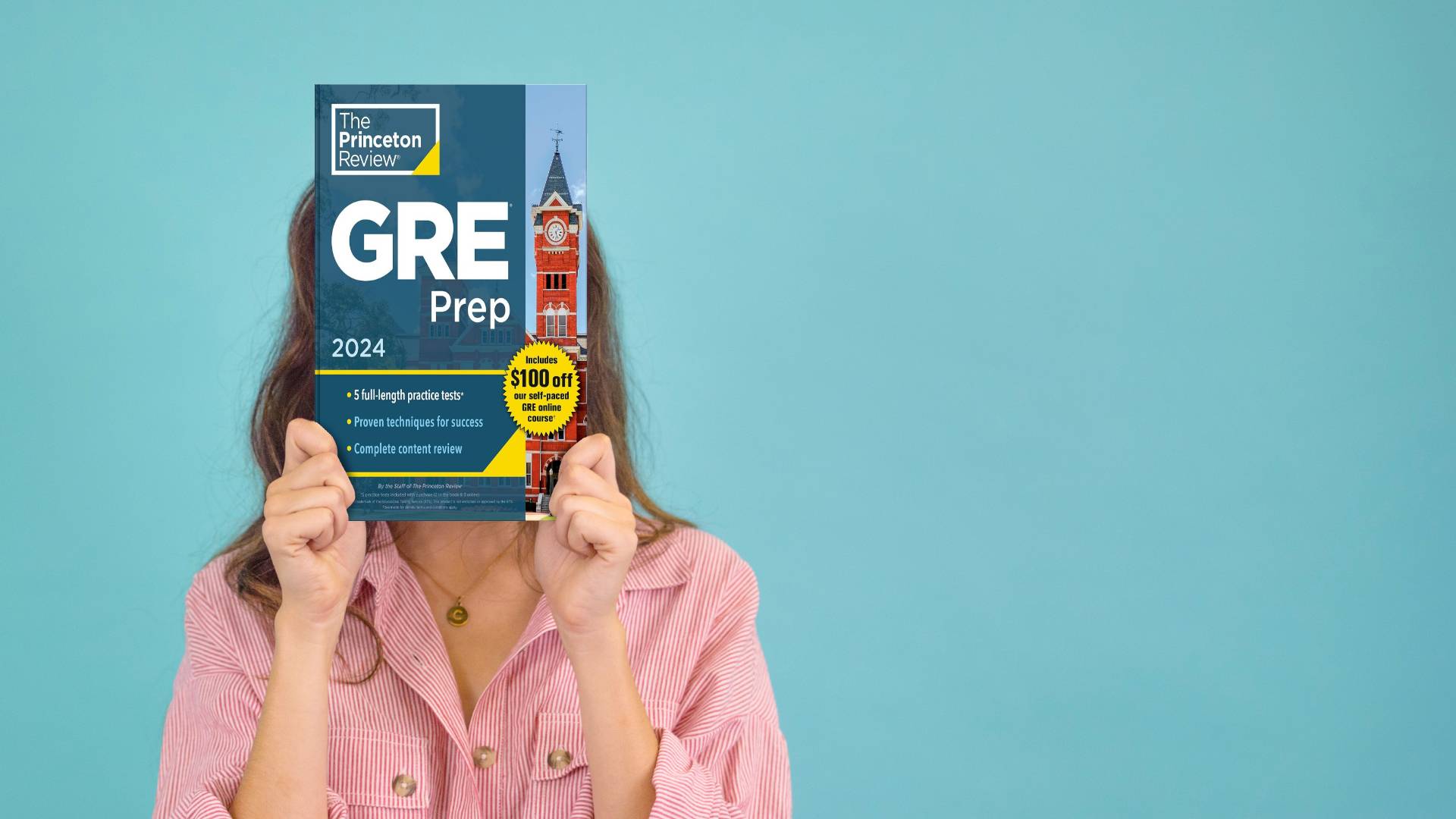 کتاب Princeton Review GRE Prep 2024 5 Practice Tests جی آر ایی پریپ
