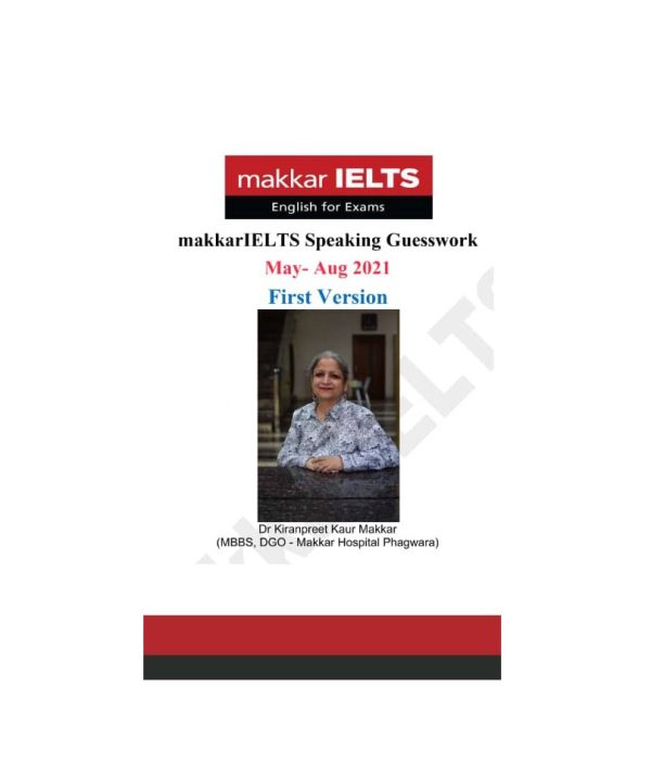 کتاب Makkar IELTS Speaking May Aug 2021 ماکار ایلتس اسپیکینگ