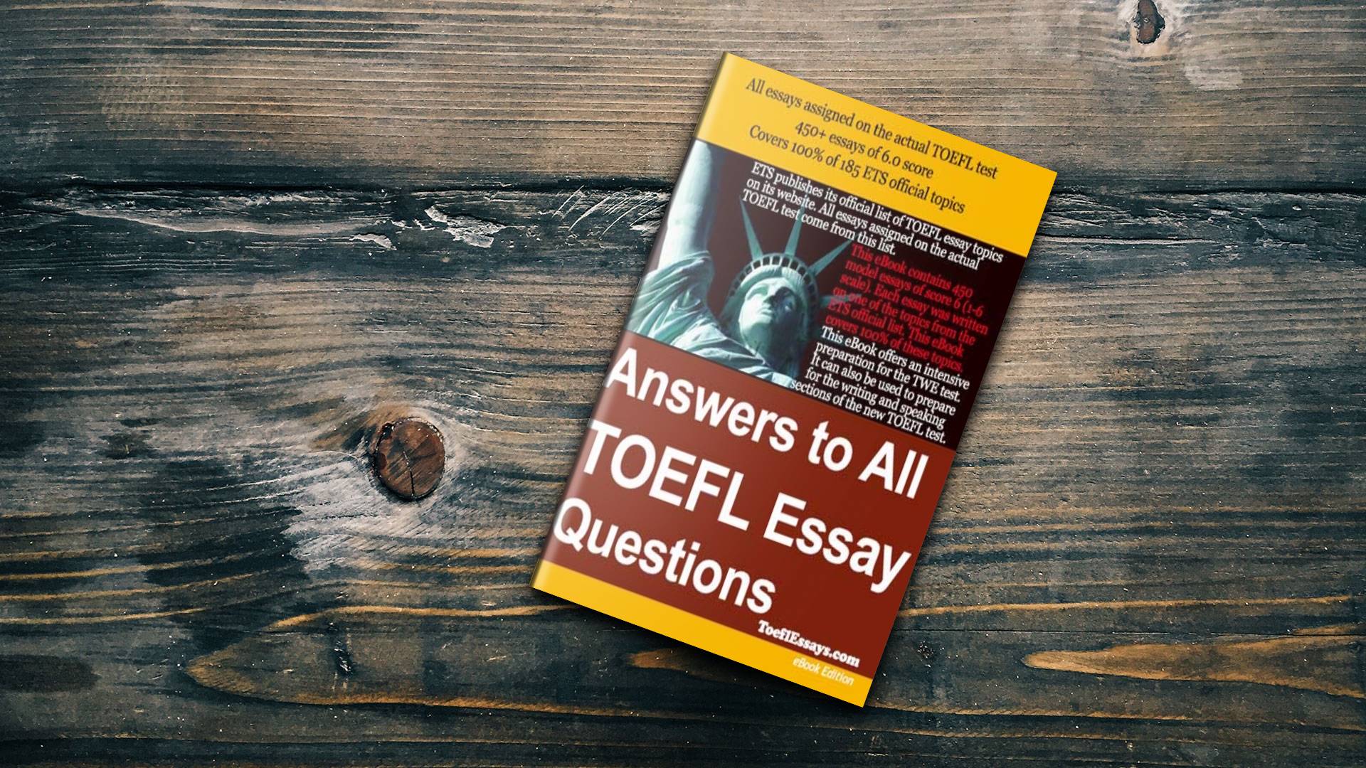 کتاب Answers to all TOEFL Essay Questions انسرز تو آل تافل ایسی
